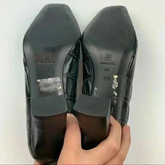 Via Spiga heels sz 8 Italian leather tortoise 90s - Picture 6 of 11